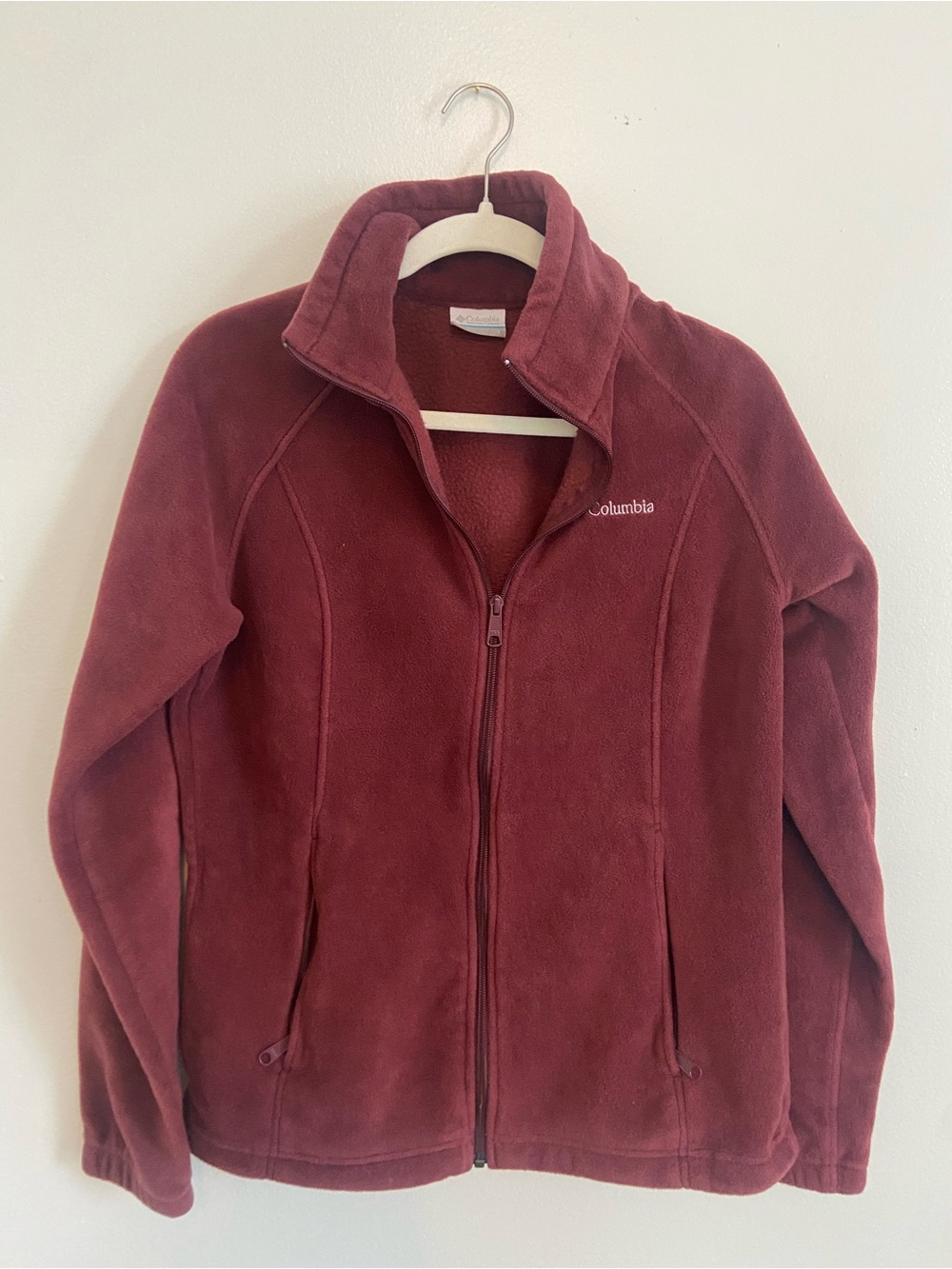 Columbia Benton Springs Full-Zip Fleece Jacket - Maroon / Burgundy